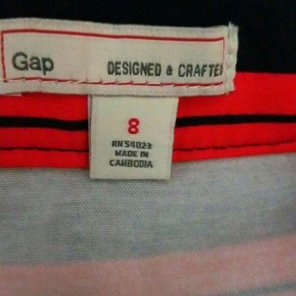 GAP Red and Blue Pleated Skirt size 8 - Picture 8 of 8